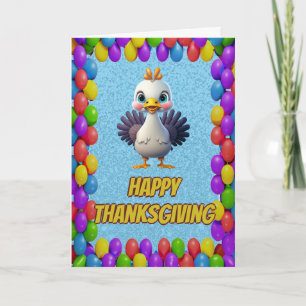 Carte de vœux personnalisée pour la dinde de Thank