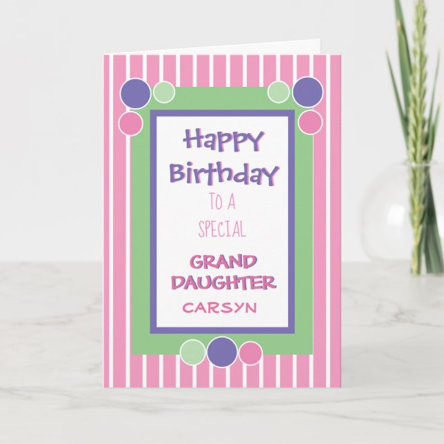 Carte de voeux personnalisée pour l'anniversaire d (Devant)