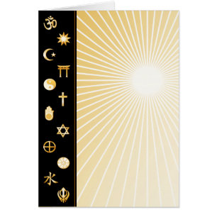 Carte de voeux Personnaliser des religions interna