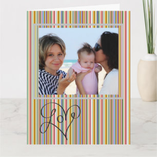 Carte de voeux Personnaliser - Love Font Heart