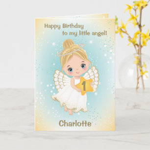 Carte de voeux Petit ange Vieux d'un an