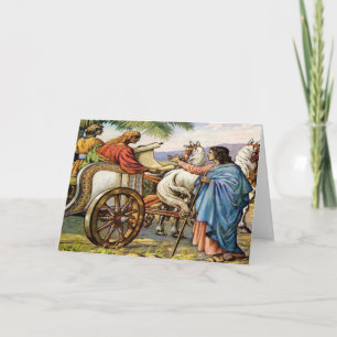 carte de vœux philip et l'homme en char