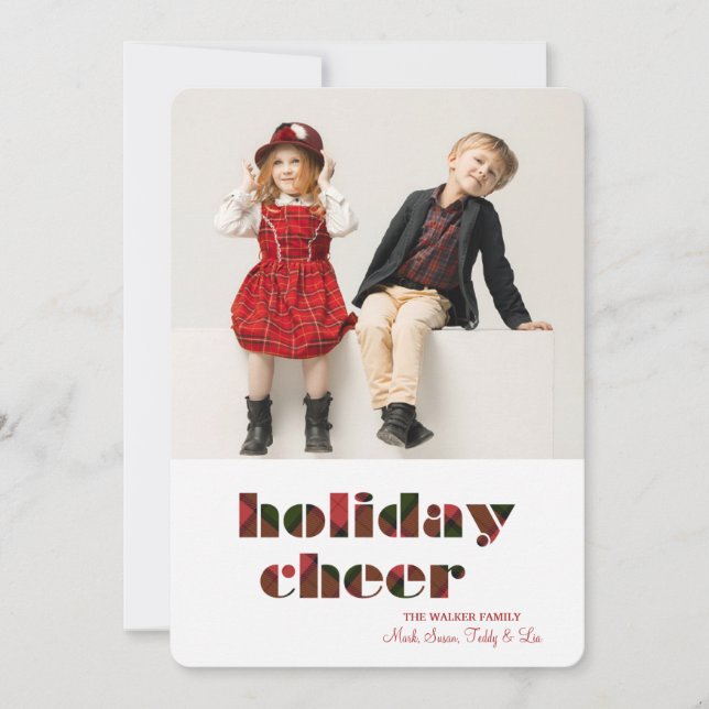 Carte de vœux photo de Fêtes (Devant)