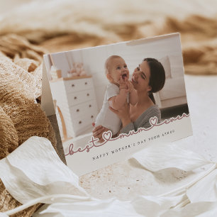 Carte de voeux photo de la Fête des Mères