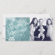 Carte de vœux photo de Noël au pays des merveilles