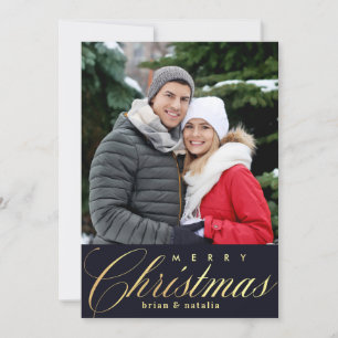 Carte de vœux photo de Noël joyeux