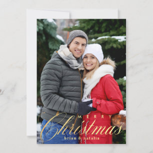 Carte de vœux photo de Noël joyeux