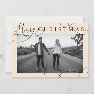 Carte de vœux photo de Noël moderne