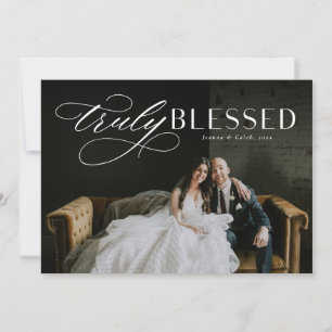 Carte de vœux photo de Noël religieuse bénie