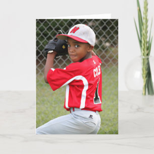 Carte de voeux photo de sport personnalisée