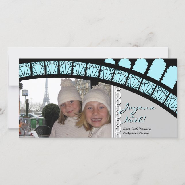 Carte de vœux photo de vacances de l'arche parisie (Devant)