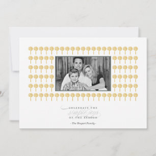 Carte de vœux photo de vacances motif poivre 24KT
