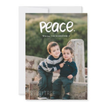 Carte de vœux photo de vacances | Paix