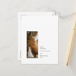 Carte de vœux photo élégante et minimaliste