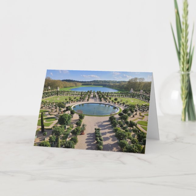 Carte de voeux photo Jardins de Versailles (Devant)