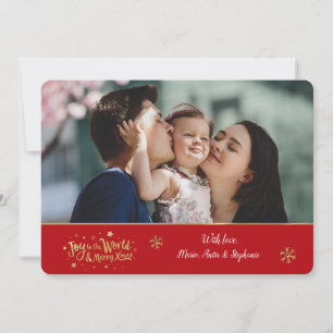 Carte de vœux photo Joyeux Noël dans le monde