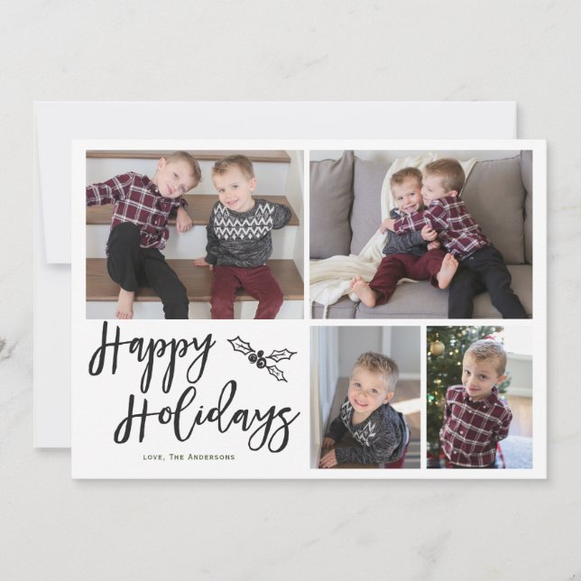 Carte de vœux photo Plaid Joyeuses Fêtes (Devant)