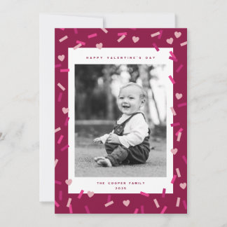 Carte de vœux photo pour la Saint-Valentin avec de