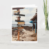 Carte de voeux Photographie "Tiki Bar"