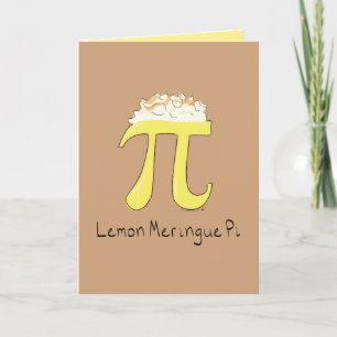 Carte de vœux Pi à la meringue au citron