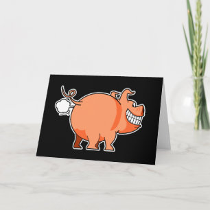 Carte de voeux Pig Fart