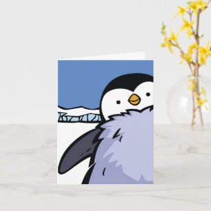 Carte de voeux Pingin Chick Close Up