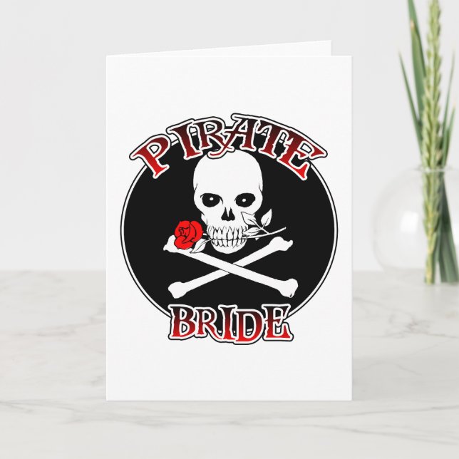 Carte de voeux Pirate Bride (Devant)