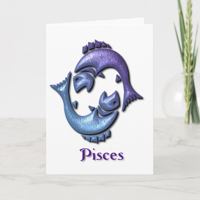 Carte de voeux Pisces Sign (Devant)