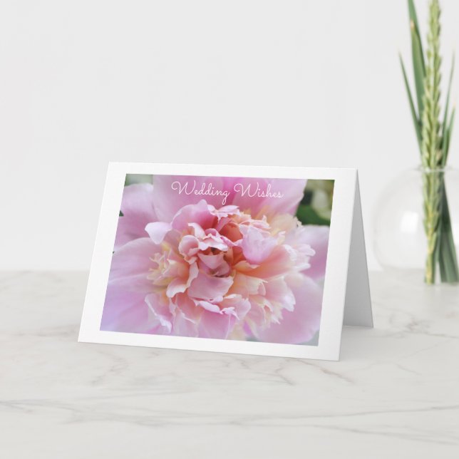 Carte de vœux Pivoine (Devant)