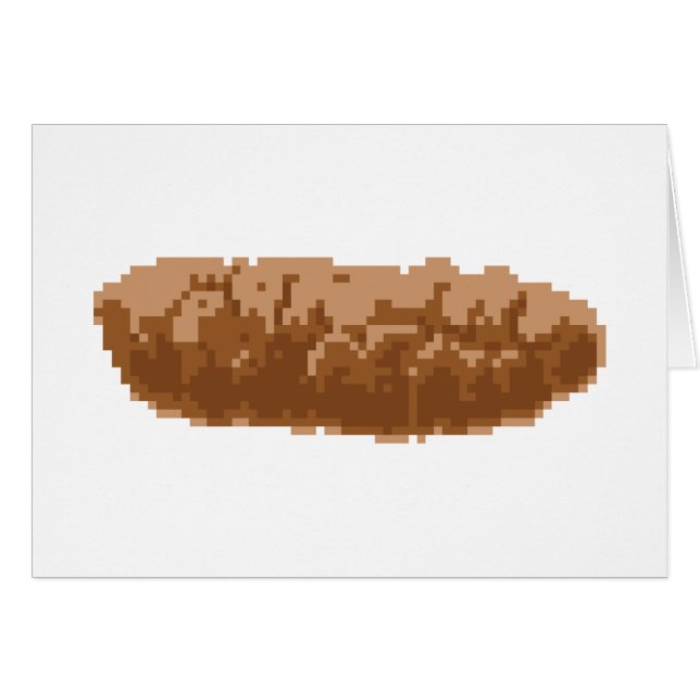 Carte de voeux pixel à 8 bits (Devant horizontal)