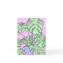 Carte de voeux plante au fromage. Carte plante