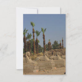 Carte de voeux plat Avenue of Sphinxes