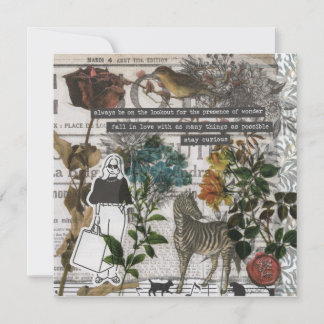 Carte de voeux plat Nature Wonder