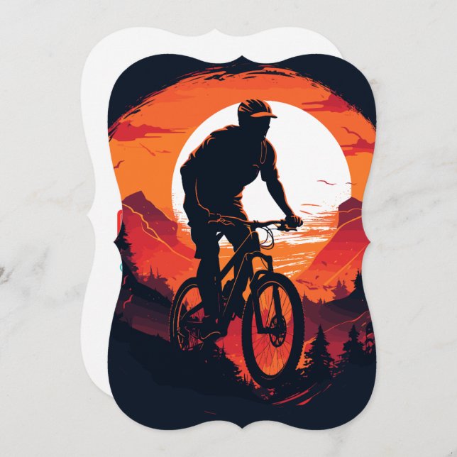 Carte de voeux plate (Devant / Derrière)