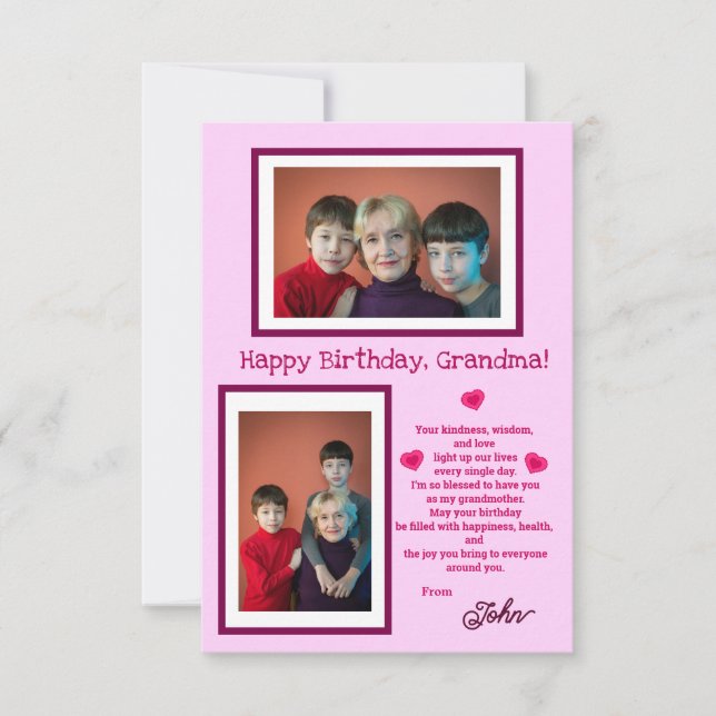 Carte de vœux plate (Devant)