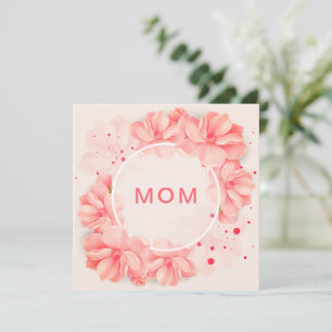 Carte de vœux plate Bonne Maman