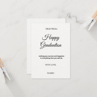 Carte de vœux plate de 3,5" x 5"