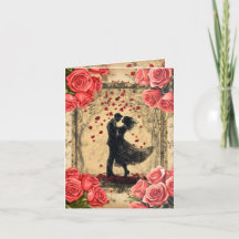 Carte de vœux plate de la Saint-Valentin pour les 