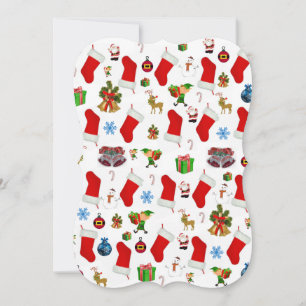 Carte de vœux plate pour Noël