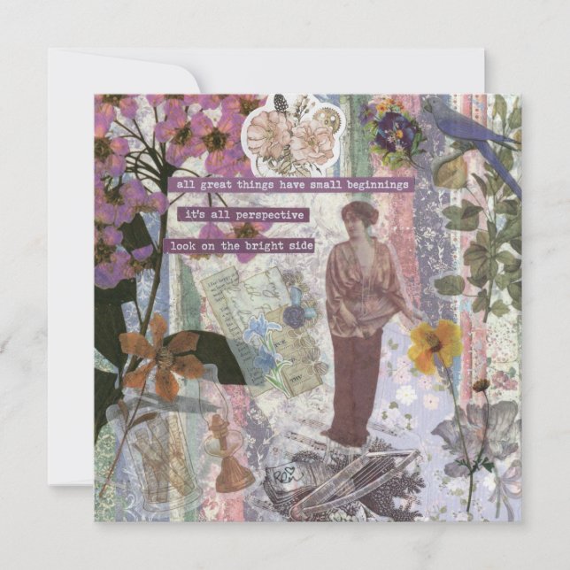 Carte de voeux plate pour petits débuts (Devant)