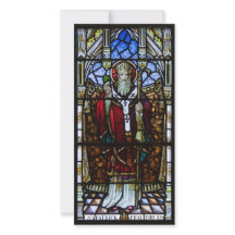 Carte de voeux plate St. Patrick en verre tendu