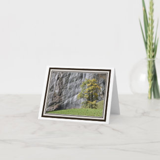 Carte de vœux pliable – Cascades en Suisse