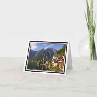 Carte de vœux pliable - Hallstatt, Autriche