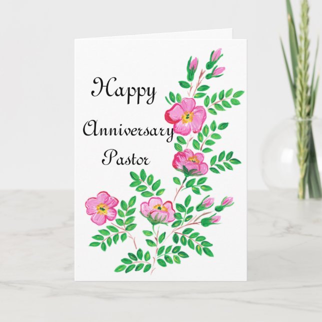 Carte de vœux pliante pour un anniversaire de past (Devant)