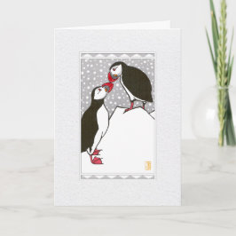 Carte de voeux Plié Saison Puffins
