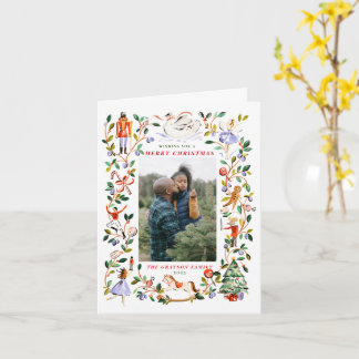 Carte de vœux pliée