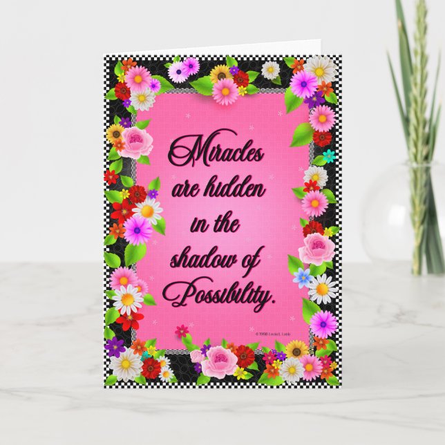 Carte de voeux pliée (Devant)