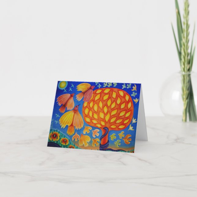 Carte de voeux pliée (Devant)