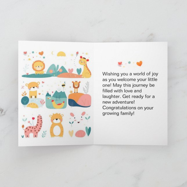 Carte de voeux pliée (Intérieur)