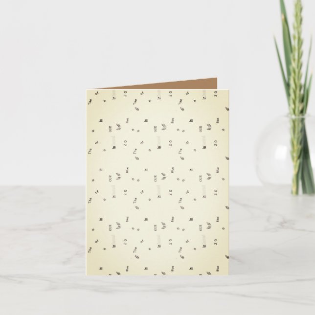 Carte de voeux pliée (Devant)